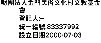 IMG-財團法人金門民俗文化村文教基金會