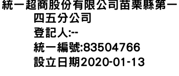 IMG-統一超商股份有限公司苗栗縣第一四五分公司