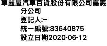 IMG-車麗屋汽車百貨股份有限公司嘉義分公司