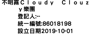 IMG-不明霧Ｃｌｏｕｄｙ　Ｃｌｏｕｚｙ樂團