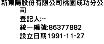 IMG-新東陽股份有限公司桃園成功分公司