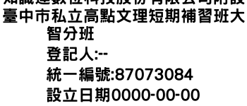 IMG-知識達數位科技股份有限公司附設臺中市私立高點文理短期補習班大智分班