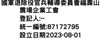 IMG-國軍退除役官兵輔導委員會福壽山農場企業工會