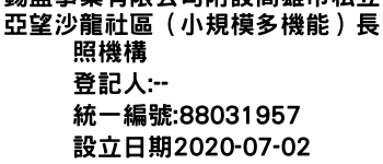 IMG-錫盛事業有限公司附設高雄市私立亞望沙龍社區（小規模多機能）長照機構