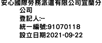 IMG-安心國際勞務派遣有限公司宜蘭分公司