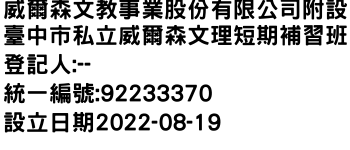 IMG-威爾森文教事業股份有限公司附設臺中市私立威爾森文理短期補習班