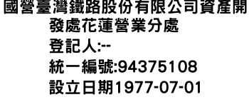 IMG-國營臺灣鐵路股份有限公司資產開發處花蓮營業分處