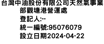 IMG-台灣中油股份有限公司天然氣事業部觀塘港營運處