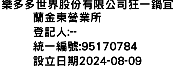 IMG-樂多多世界股份有限公司狂一鍋宜蘭金東營業所