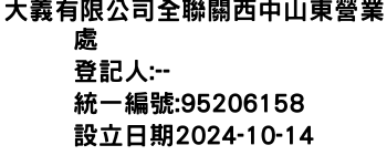 IMG-大義有限公司全聯關西中山東營業處