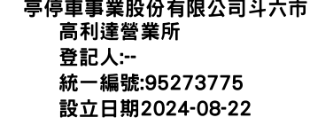 IMG-俥亭停車事業股份有限公司斗六市高利達營業所