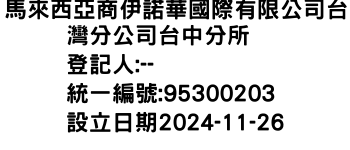 IMG-馬來西亞商伊諾華國際有限公司台灣分公司台中分所